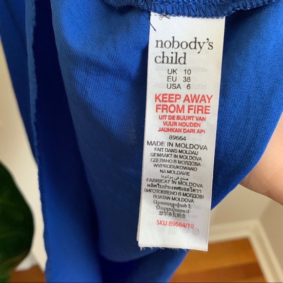 Nobody's Child - Rich Blue Dress (NWT) - Picture 5 of 5